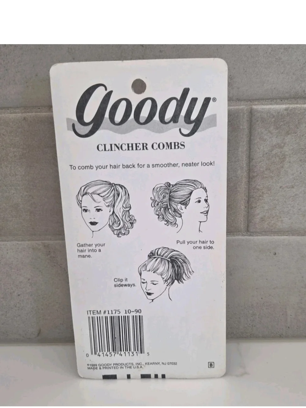 Goody Multicolor Clinch Hair Combs - 8 Pack